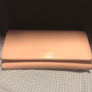 Saint Laurent long wallet (blush)